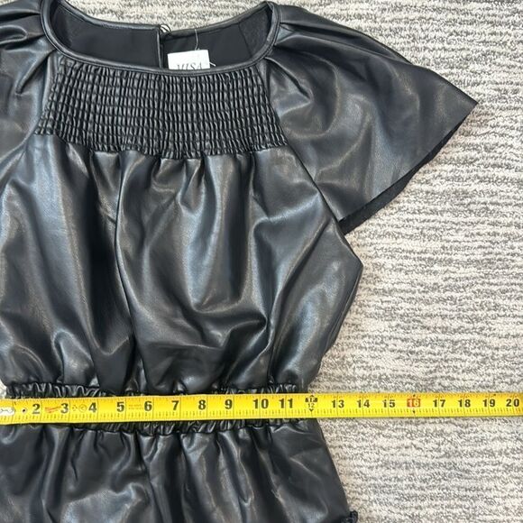 NWT Misa Vegan Leather Severine Dress In Black XS Revolve - Picture 10 of 16